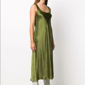 Vince Flared Slip Satin Dress (NWT) Small